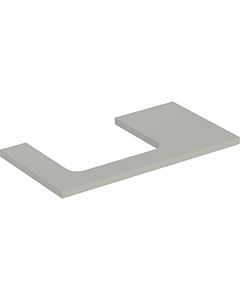 Geberit One plan vasque 505303007 90 x 3 x 47 cm, laqué grège/mat, découpe à gauche
