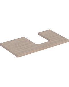 Geberit One Waschtisch-Platte 505313005 90 x 3 x 47 cm, Eiche/Melamin Holzstruktur, Ausschnitt rechts