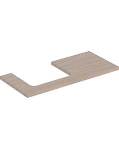 Geberit One plan de vasque 505304005 105 x 3 x 47 cm, structure en bois de chêne/mélamine, découpe à gauche
