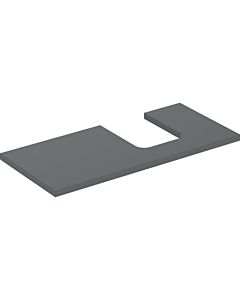 Geberit One Waschtisch-Platte 505314003 105 x 3 x 47 cm, lava/lackiert matt, Ausschnitt rechts