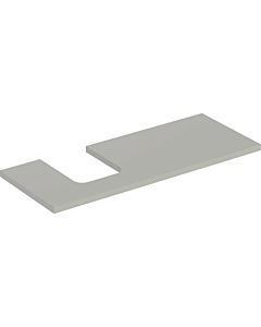 Geberit One plan vasque 505295007 120 x 3 x 47 cm, laqué grège/mat, découpe à gauche