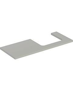 Geberit One Waschtisch-Platte 505325007 120 x 3 x 47 cm, greige/lackiert matt, Ausschnitt rechts