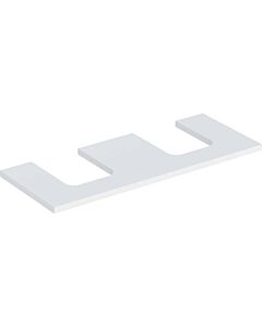 Geberit One plan vasque 505335002 120 x 3 x 47 cm, blanc / laqué mat, double découpe