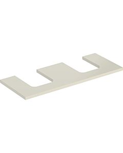 Geberit One vanity top 505335004 120 x 3 x 47 cm, sand-grey/lacquered high gloss, double cut-out