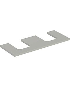 Geberit One plan vasque 505335007 120 x 3 x 47 cm, laqué grège/mat, double découpe
