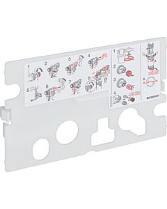 plaque de protection Geberit pour UP-SPK 240206001 Bet. v. au-dessus / de devant, soutien-gorge 82 / 90cm