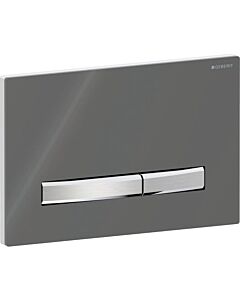 Geberit Sigma 50 Square Plaque de commande 115788JK2 Plaque de recouvrement lave, plaque/bouton chromé, pour double chasse
