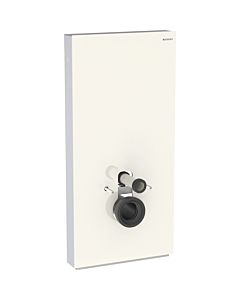 Geberit Monolith mur WC module 131022JL5 hauteur 101cm, façade en verre gris sable, côté aluminium
