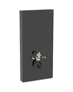 Geberit Monolith wall- WC -module 131022SJ6 height 101cm, front glass black, side aluminum black chrome