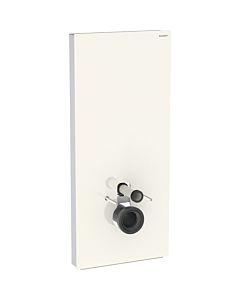 Geberit Monolith Wand-WC-Modul 131031JL5 Bauhöhe 114cm, Front Glas sand-grau, Seite aluminium