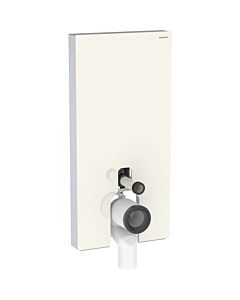 Geberit Monolith Stand-WC-Modul 131203JL5 Bauhöhe 101cm, Front Glas sand-grau, Seite aluminium