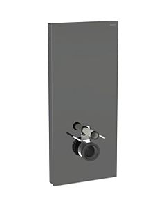 Geberit Monolith Wand-WC-Modul 131231JK5 Bauhöhe 114cm, Front Glas lava, Seite aluminium schwarzchrom
