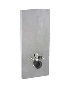Geberit Monolith mur WC module 131031JV5 hauteur 114cm, façade aspect béton, côté aluminium