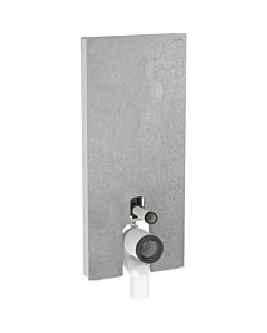 Geberit Monolith Stand-WC-Modul 131033JV5 Bauhöhe 114cm, Front betonoptik, Seite aluminium