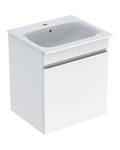 Geberit Renova Plan meuble lavabo 501915011 60x62,2x48cm, corps/façade blanc brillant, lavabo blanc