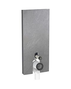 Geberit Monolith Stand-WC-Modul 131033005 Bauhöhe 114cm, Front schieferoptik, Seite aluminium schwarzchrom