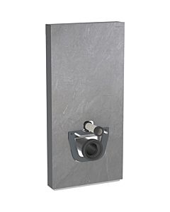 Geberit Monolith mur WC module 131222005 hauteur 101cm, façade aspect ardoise, côté aluminium chrome noir