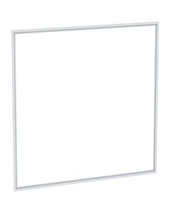 Geberit One Abdeckrahmen 505842001 75 cm, weiß/Aluminium pulverbeschichtet, Unterputz-Montage