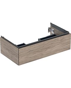 Geberit One vanity unit 505073006 88.8 x 50.4 x 47 cm, hickory walnut/melamine wood structure, 2000 drawers
