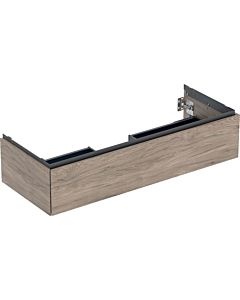 Geberit One vanity unit 505075006 118.4 x 50.4 x 47 cm, hickory walnut/melamine wood structure, 2000 drawers