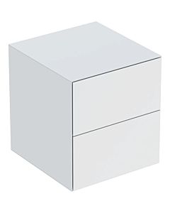 Geberit One armoire latérale 505077002 45x49,2x47cm, 2 tiroirs, blanc / laqué mat
