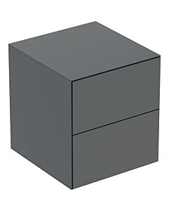 Geberit One armoire latérale 505077003 45x49,2x47cm, 2 tiroirs, lave/laqué mat