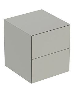 Geberit One Seitenschrank 505077007 45x49,2x47cm, 2 Schubladen, greige/lackiert matt