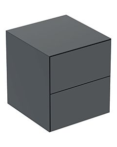 Geberit One side cabinet 505077008 45x49.2x47cm, 2 drawers, matt black
