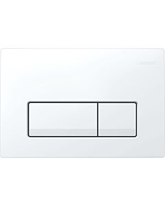 Geberit Delta 50 Square Plaque d&#39;actionnement 115105115 blanc -alpine, pour double chasse