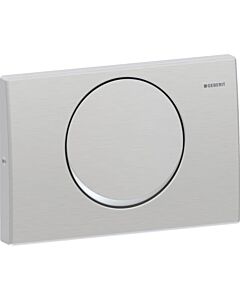 Geberit Delta 10 plaque de déclenchement 115101005 acier inoxydable, pour stop-flush, vissable
