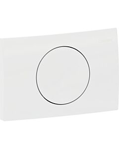 Geberit Delta 15 Plaque d&#39;actionnement ronde 115120115 blanc -alpine, pour chasse-arrêt-chasse
