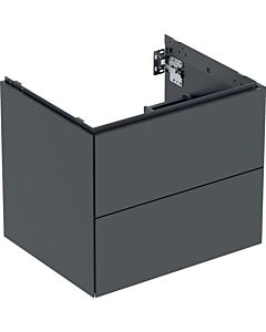 Geberit One meuble sous-vasque 505261008 59,2 x 50,4 x 47 cm, noir mat, 2 tiroirs