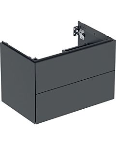 Geberit One Waschtisch-Unterschrank 505262008 74 x 50,4 x 47 cm, mattschwarz, 2 Schubladen