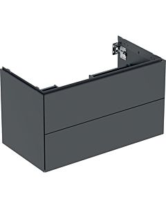 Geberit One meuble sous-vasque 505263008 88,8 x 50,4 x 47 cm, noir mat, 2 tiroirs