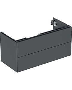 Geberit One meuble sous-vasque 505264008 103,6 x 50,4 x 47 cm, noir mat, 2 tiroirs