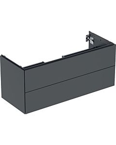 Geberit One Waschtisch-Unterschrank 505265008 118,4 x 50,4 x 47 cm, mattschwarz, 2 Schubladen