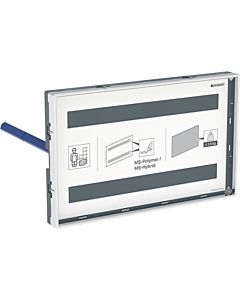 Geberit Omega cover plate 115088001 customer-specific, flush, with visible frame