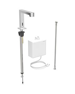 Geberit Brenta infrarouge mitigeur lavabo montage sur pied, fonctionnement sur secteur, boîtier de fonction AP, chromé brillant, sans mélangeur