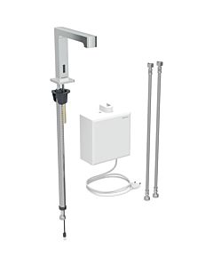 Brenta infrarouge mitigeur lavabo 116177211 avec mitigeur thermostatique, montage sur pied, fonctionnement sur secteur, Geberit