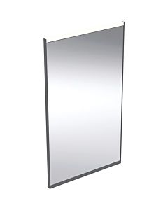 Geberit Option Plus Square light mirror 502780141 40 x 70 cm, black matt/anodized aluminum, direct/indirect lighting