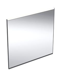 Geberit Option Plus Square miroir lumineux 502782141 75 x 70 cm, noir mat/aluminium anodisé, éclairage direct/indirect