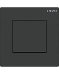 Geberit urinal control 116017161 pneumatic, plastic, plate/button matt black lacquered, stripes black
