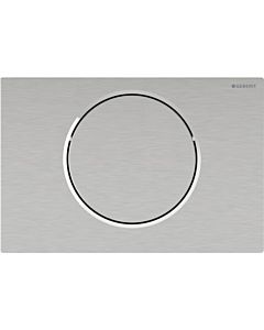 Geberit WC-Steuerung 115869SN6 Batteriebetrieb, 1-Mengen-Spülung, für Stützklappgriff, Funk, Edelstahl gebürstet