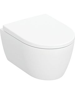 Geberit iCon Wand-WC mit WC Sitz 502381JT1 36x49cm, verkürzte Ausladung, geschlossene Form, rimfree, weiß-matt