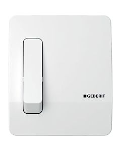Geberit déverrouillage manuel, pneumatique 115558111 pour plaque de recouvrement d&#39;urinoir. blanc alpin