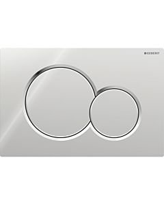 Geberit actuator plate Sigma 01 Round 115770215 high-gloss chrome-plated, for dual flush