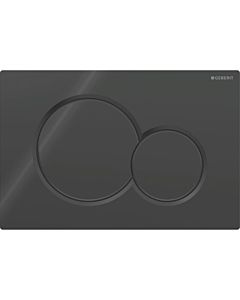 Geberit Sigma 01 Round Betätigungsplatte 115770DW5 schwarz, für 2 Mengen Spülung