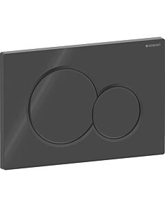Geberit Sigma 01 Round Betätigungsplatte 115770DW5 schwarz, für 2 Mengen Spülung