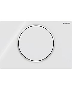 Geberit Betätigungsplatte Sigma10 115758KJ5 für Spül Stopp Spülung, weiss/chrom/weiss