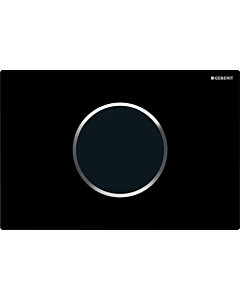 Geberit WC control 115907KM6 fonctionnement sur secteur, double touche, noir profond RAL 9005